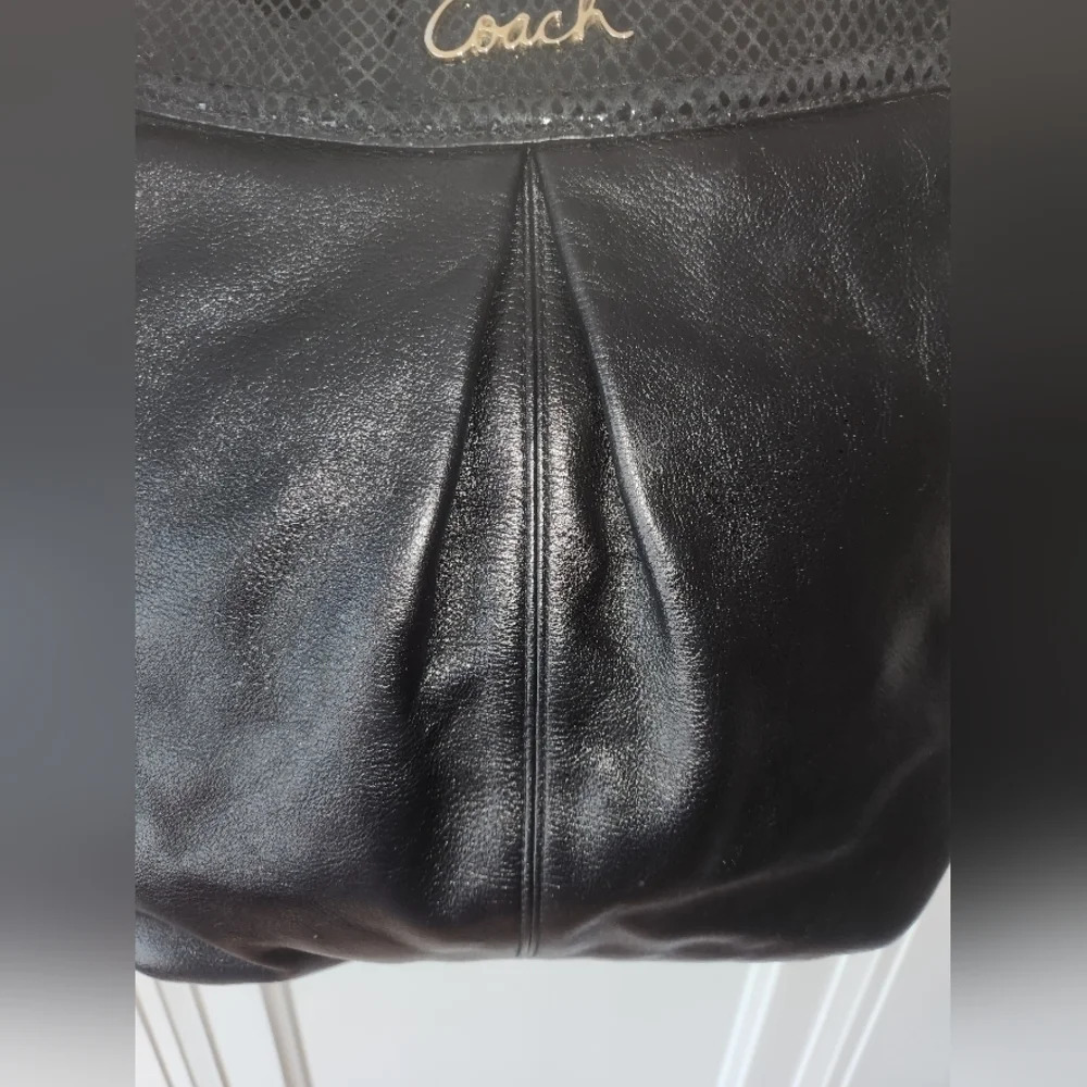 COACH Ashley black leather hobo bag - Picture 5 of 16